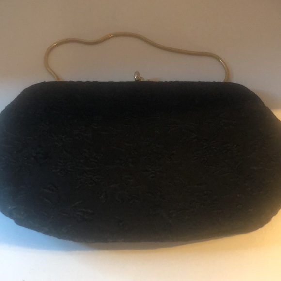 VTG Y2k black Harry Levine 3 piece set HL  USA clutch handbag - Picture 3 of 12